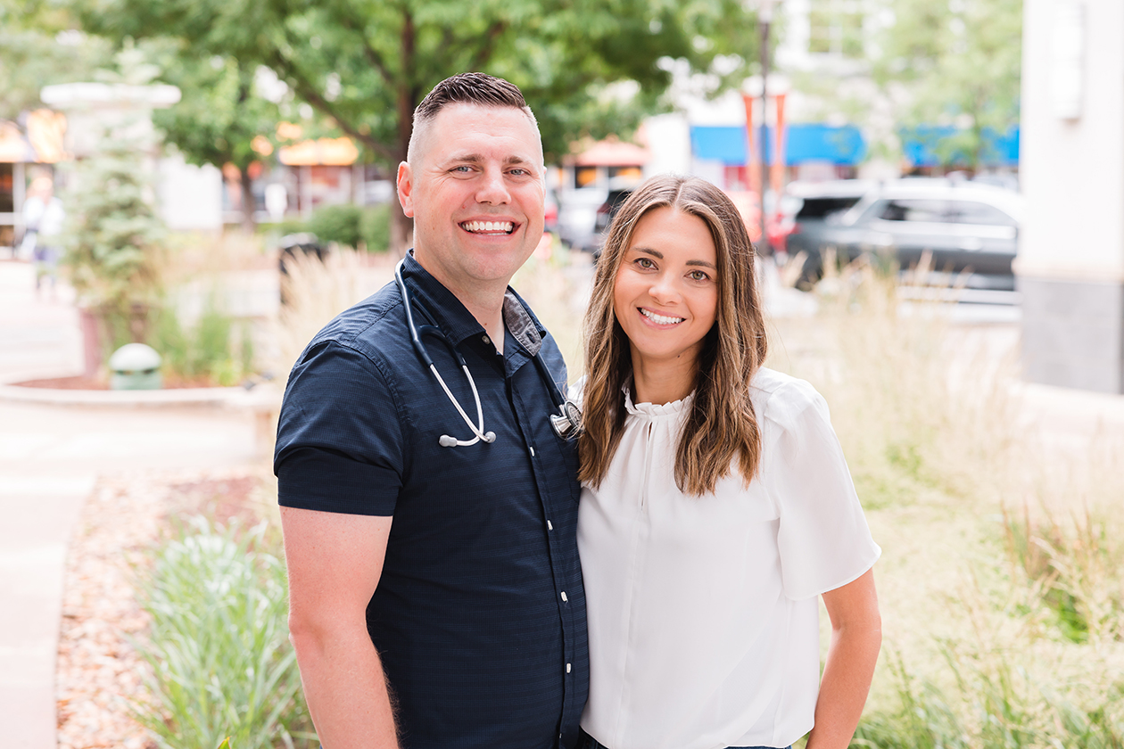 Dr. Trevin Cardon and Allison Cardon, owners of Hometown Family Health