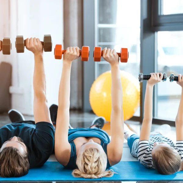 Group exercising together