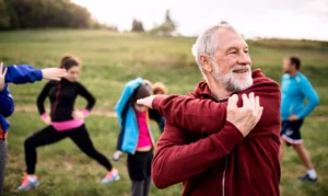 Group exercising together in Fort Collins